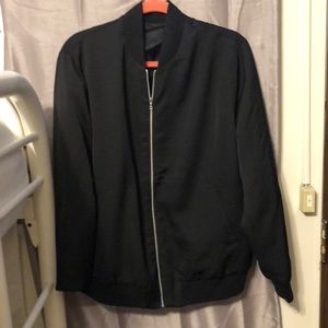 Black bomber jacket